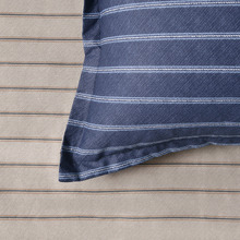 Amalfi Stripe Cotton Twill European Pillowcases (Set of 2)